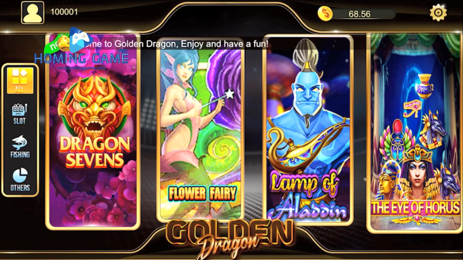 HomingGame's Dragon Sevens | Wheel of Fortune | Online Golden Dragon Gaming