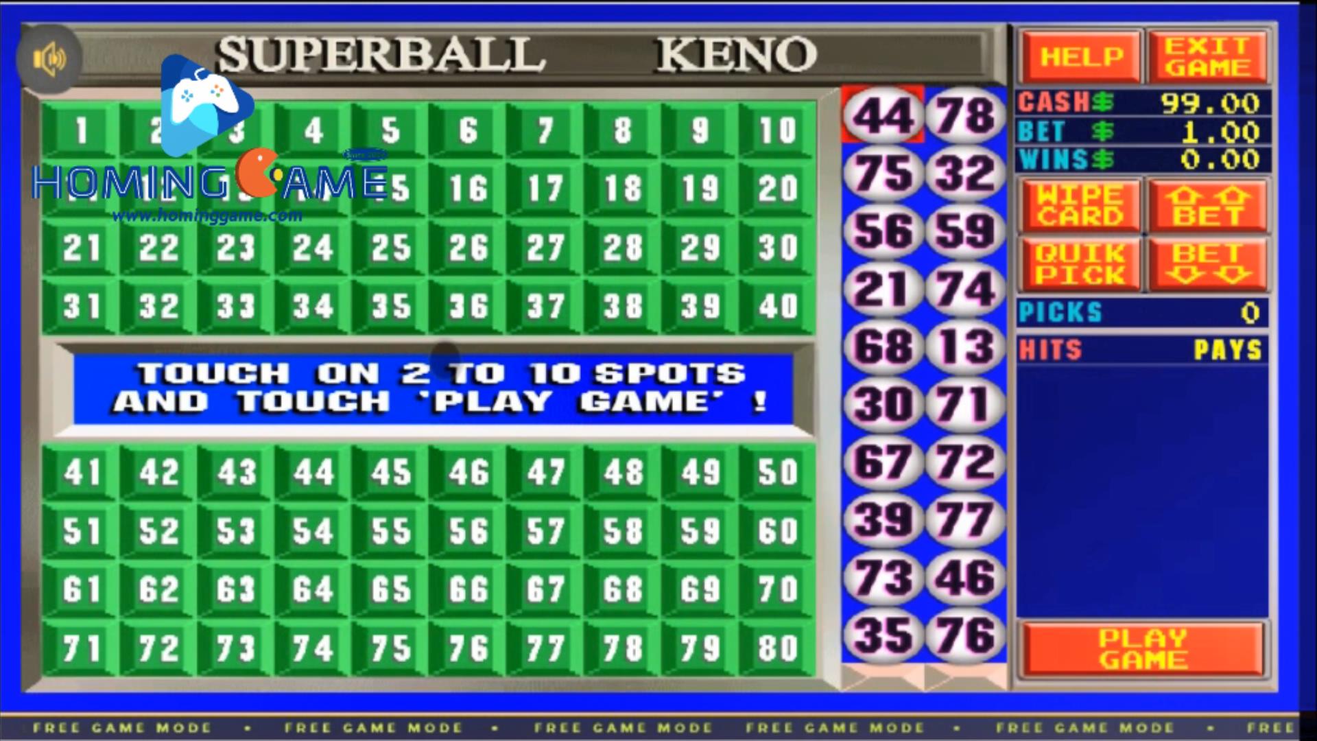 Classic Pot o' Gold Superball Keno Online Mobile Gaming Apps