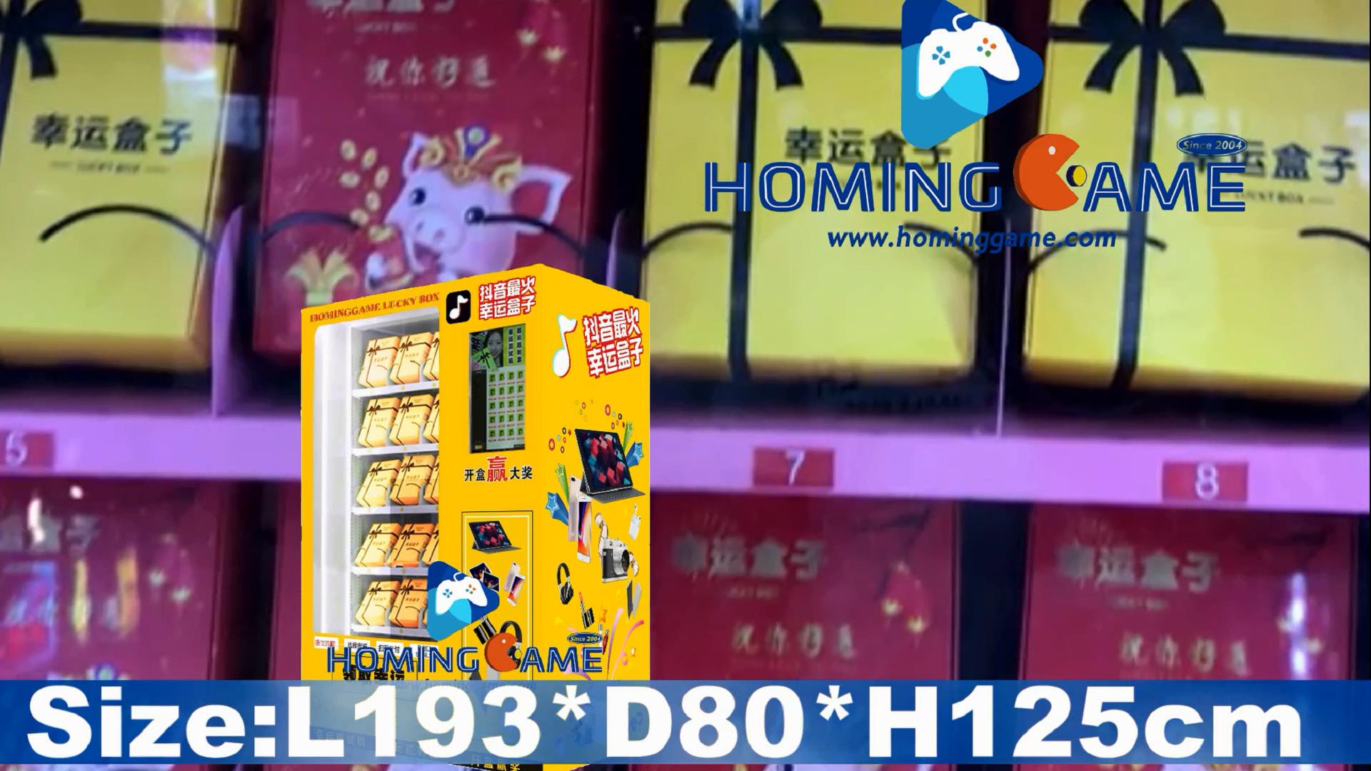 HomingGame Lucky Box Coin Operated Prize Vending Machine