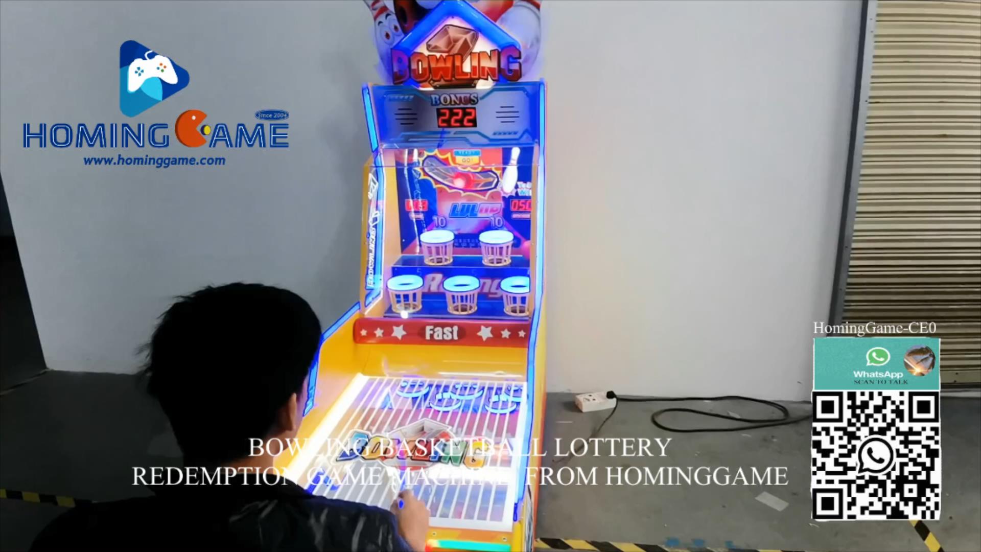 Bowling BasketBall Lottery Redemption Arcade Game Machine