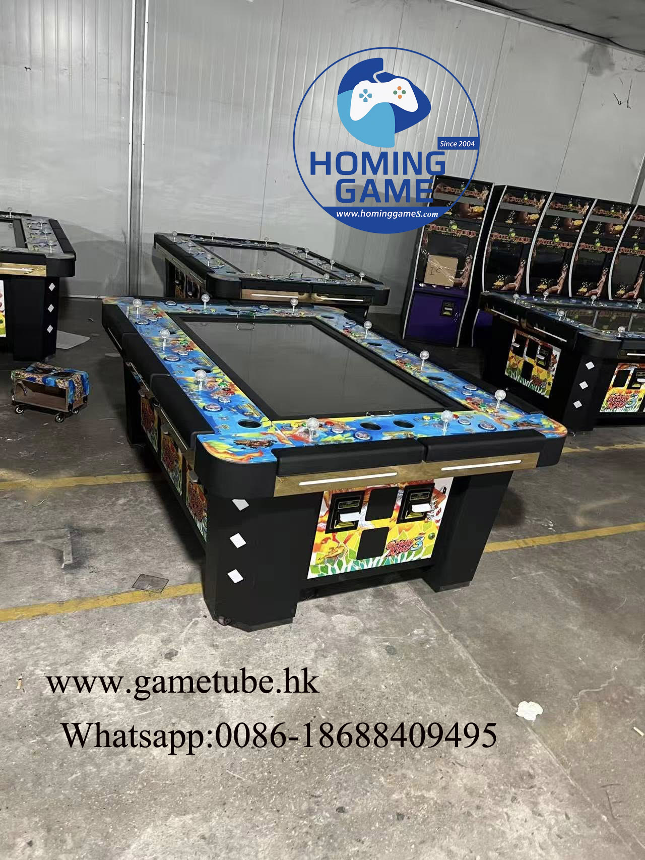 HomingGame™ 2026 Edition 10 Player Fishing Table Game Machine - 86/100 Inch 4K UHD IGS Fishing Game Machine Factory Direct - High-Profit Commercial Arcade Cabinet