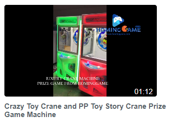 Crazy Toy Crane and PP Toy Story Crane Prize Game Machine