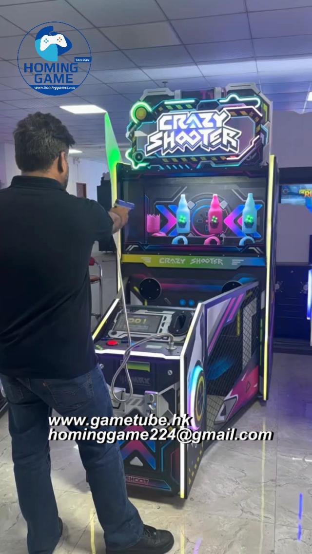 Crazy Shooter: Deluxe Bottle Smash &ndash; Interactive Laser Shooting Redemption Machine(Order Send Email:hominggame224@gmail.com)