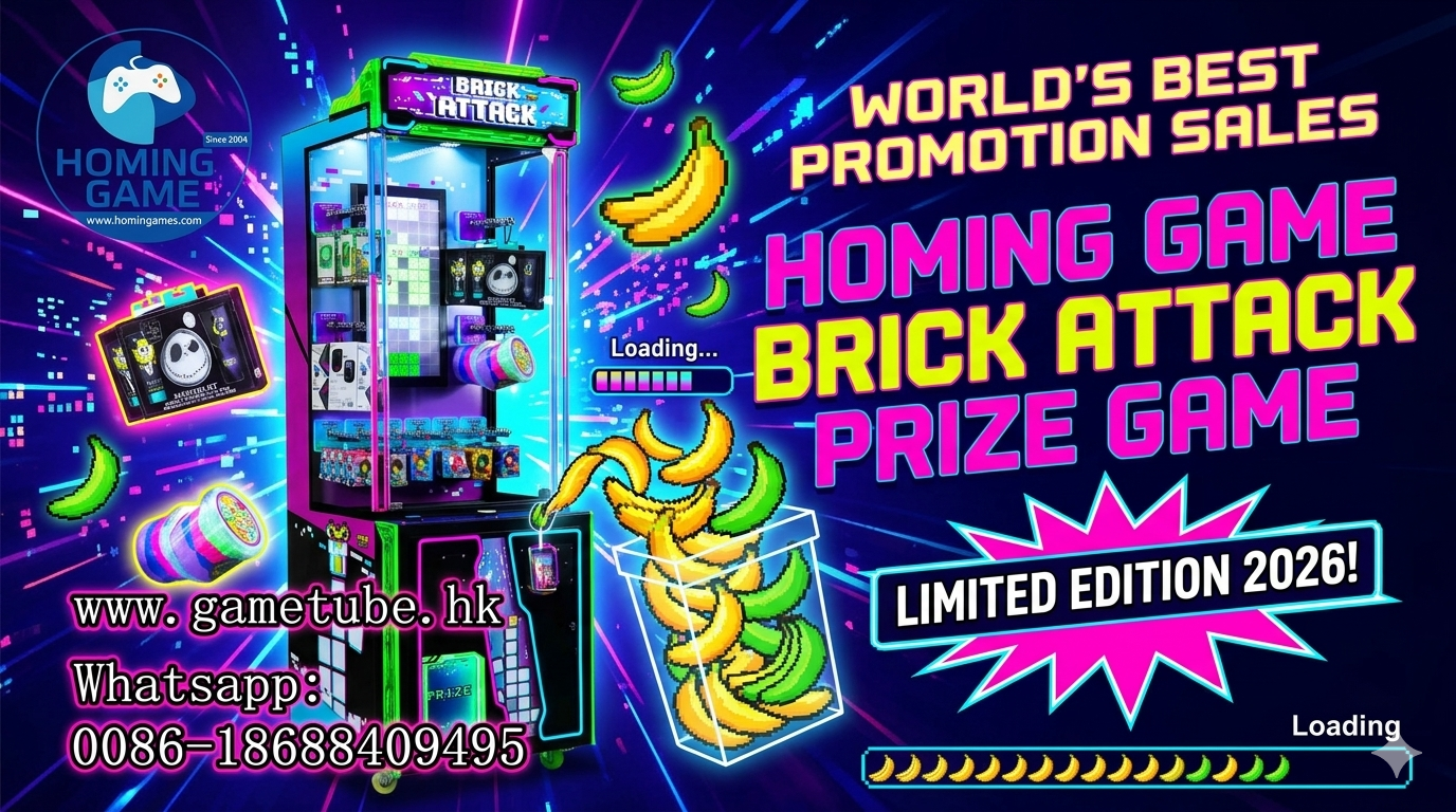 2026 HomingGame "Brick Attack" Stacker – Premium Skill-Based Arcade Experience-Staker Prize Game Machine