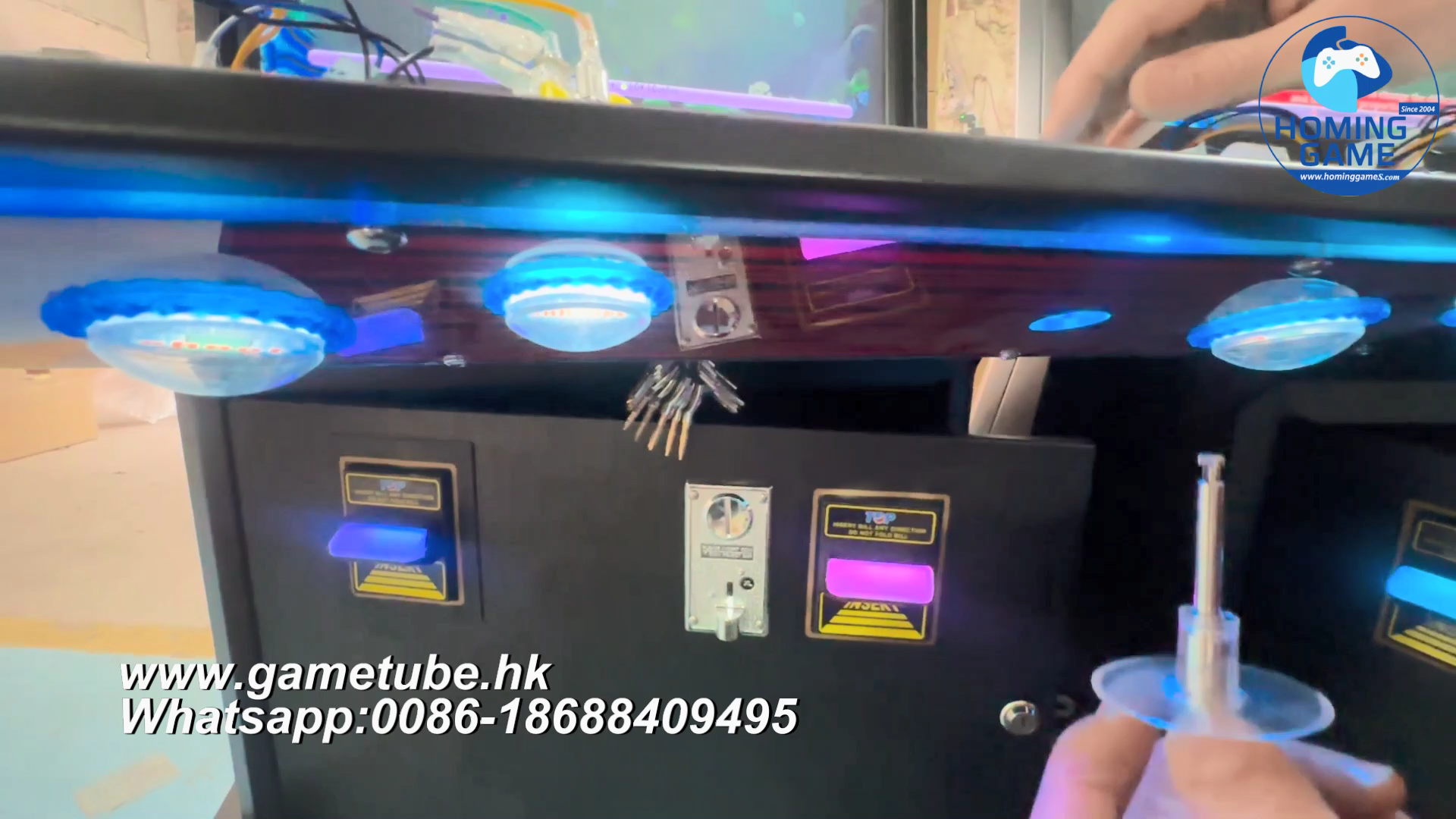 HomingGame Factory Direct 2 Player Upright Fishing Table Game Machine - Easy Installation Guide & Metal Cabinet Arcade Fishing Game