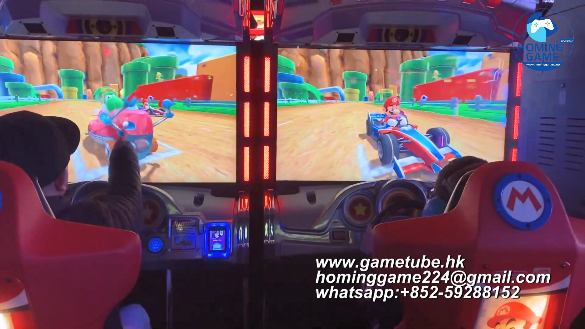 HomingGame Factory Direct: 42-Inch LCD Mario Kart Arcade Game Machine – Coin-Operated Racing Simulator & Driving Control Console