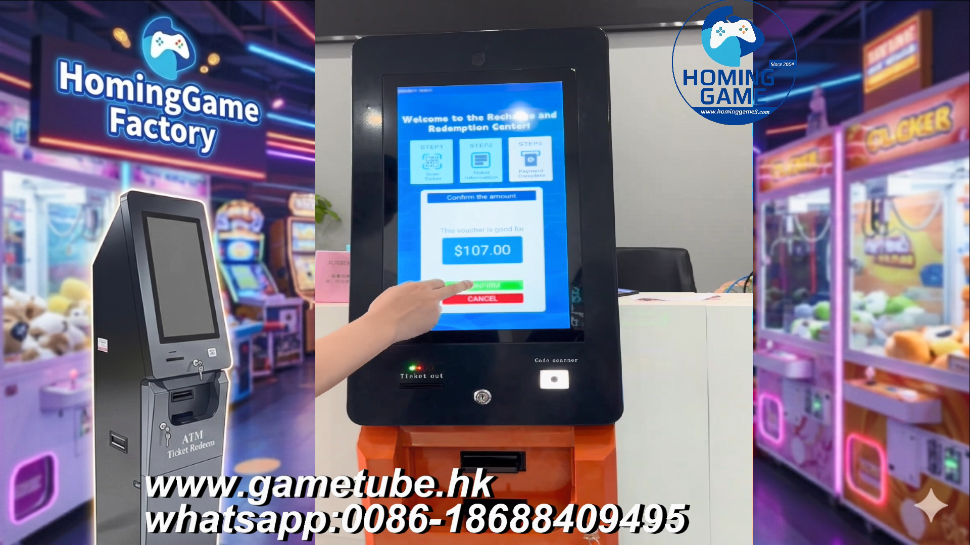 Ultimate Guide: How to Operate the HomingGame Kisok Ticket Redemption ATM for Skill Slots table game machine  & Fish Table Game Machine