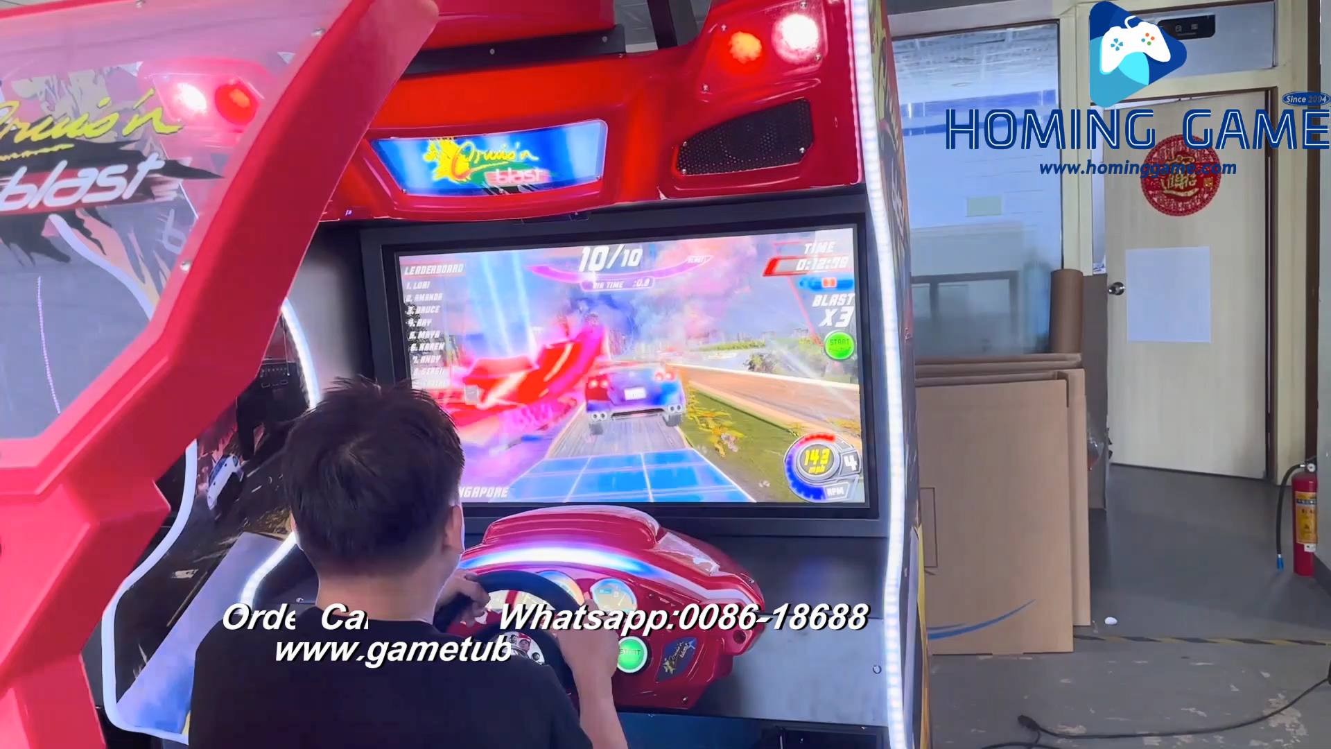 Original Brand New CRUIS N BLAST ARCADE DRIVING GAME Simulator Game Machine For sale by HomingGame