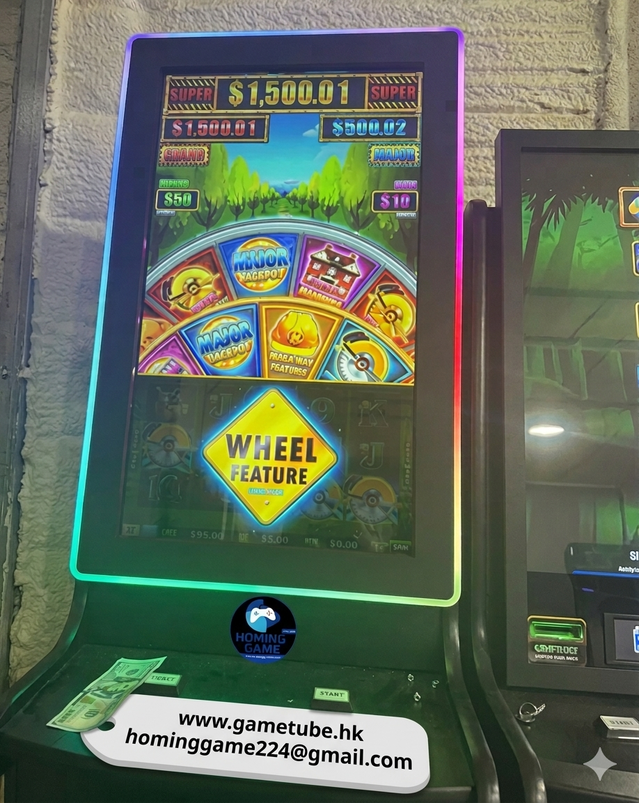 HomingGame Factory Direct Multi Game 2 in 1 Huff N Puff Even More Puff Vertical Skill Game Board HET 8.0 Software for Slot Machine