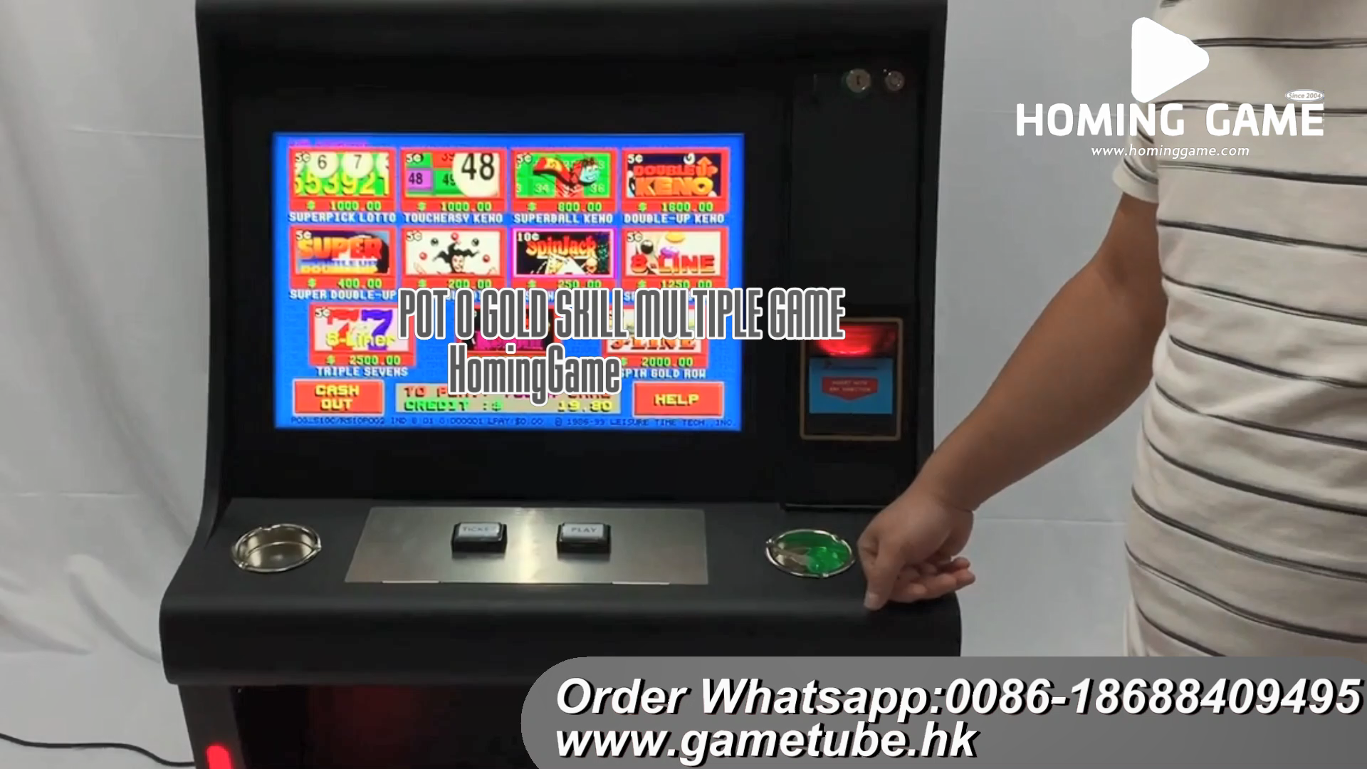  Hot Skill Pot O Gold Multi-Game Arcade Machine — Factory Direct by HomingGame! 