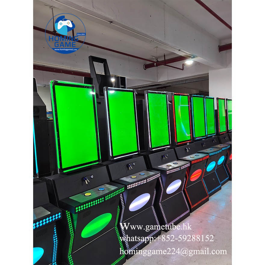 HomingGame Hot Selling 32" 43" Curved Vertical Touch Screen Monitor Fusion Skill Game Cabinet Coin Operated Arcade Slot Machine