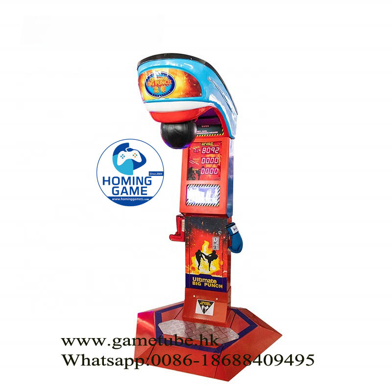 2026 Hot Sale Big Punch Boxing Arcade Machine | Coin Operated Strength Tester Game | High Profit Punch Power Machine for Amusement Center | HomingGame Factory Direct Supply