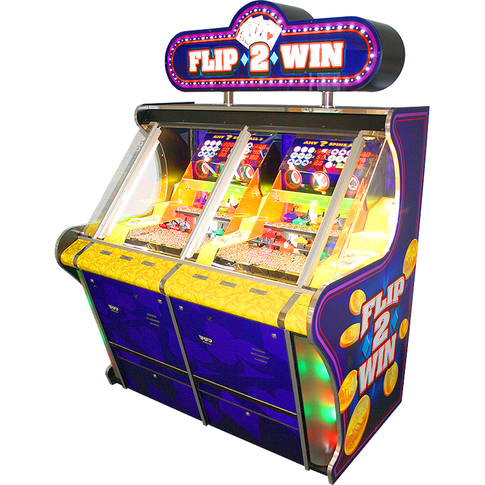 Flip 2 Win Coin Pusher Game Machine Parts & Accessories for Sale 
