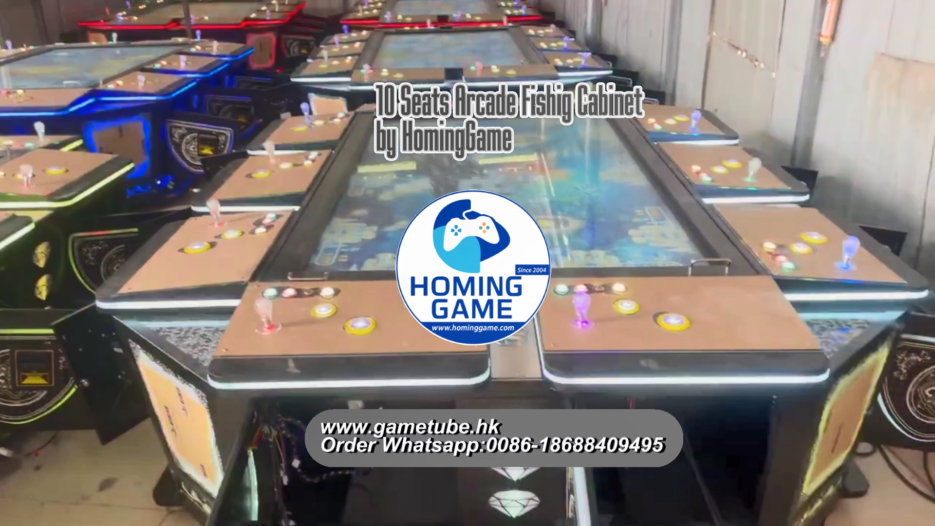 10 Seats Luxurious 86-Inch Arcade Fish Cabinet | 10 Players 86 Inch Screen Fish Game Machine