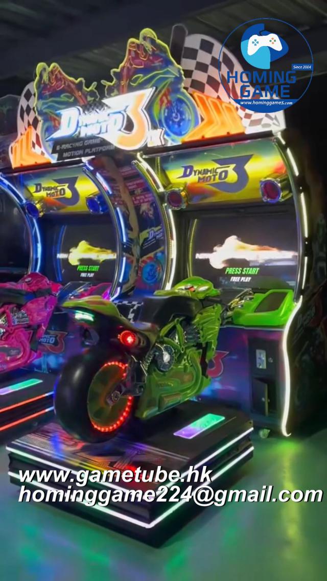 Coin Operated Dynamic Moto 3 Arcade Racing Simulator | HomingGame Factory(Order Send Email:hominggame224@gmail.com)