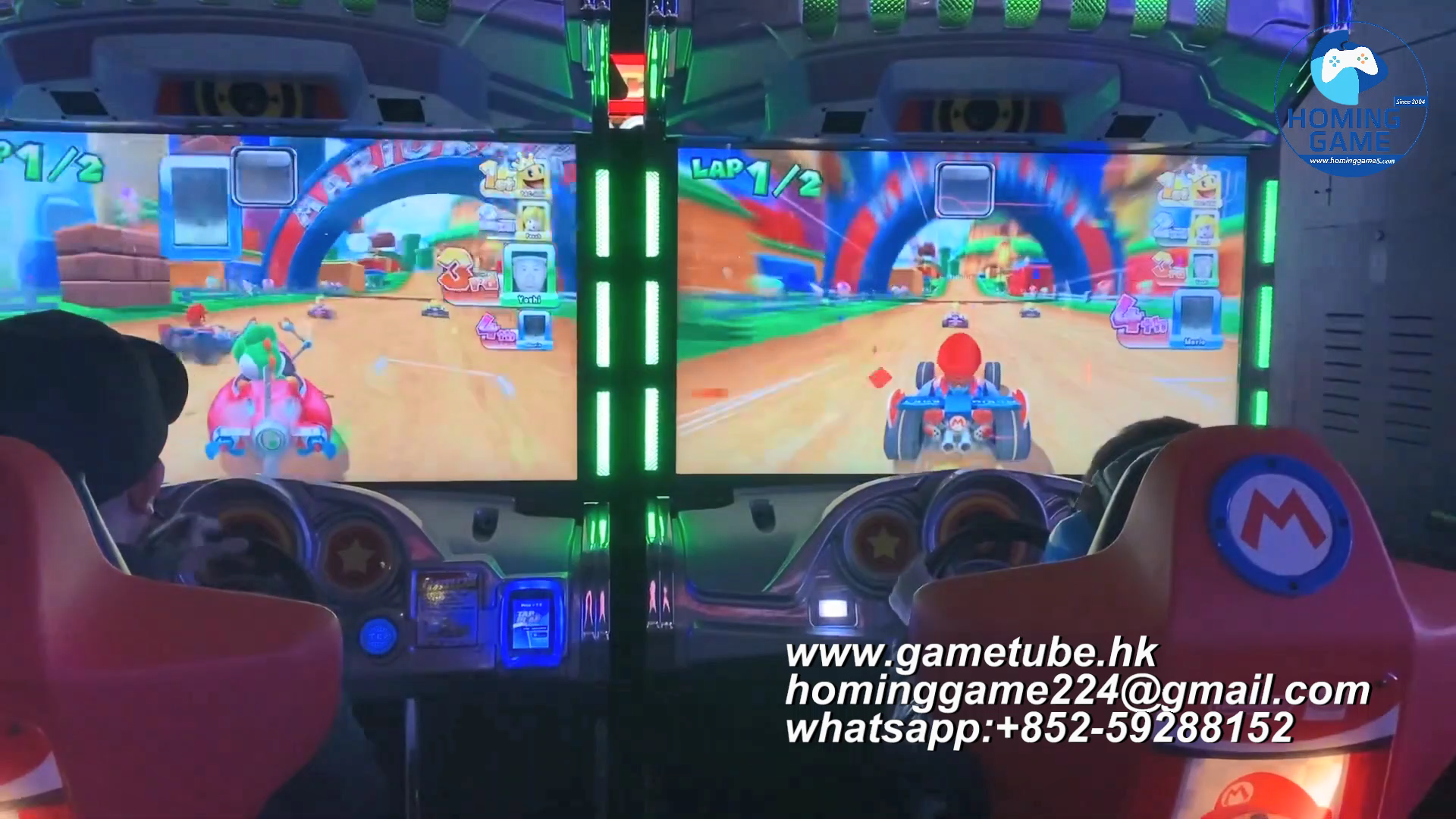 HomingGame Factory Direct: 42-Inch LCD Mario Kart Arcade Game Machine – Coin-Operated Racing Simulator & Driving Control Console