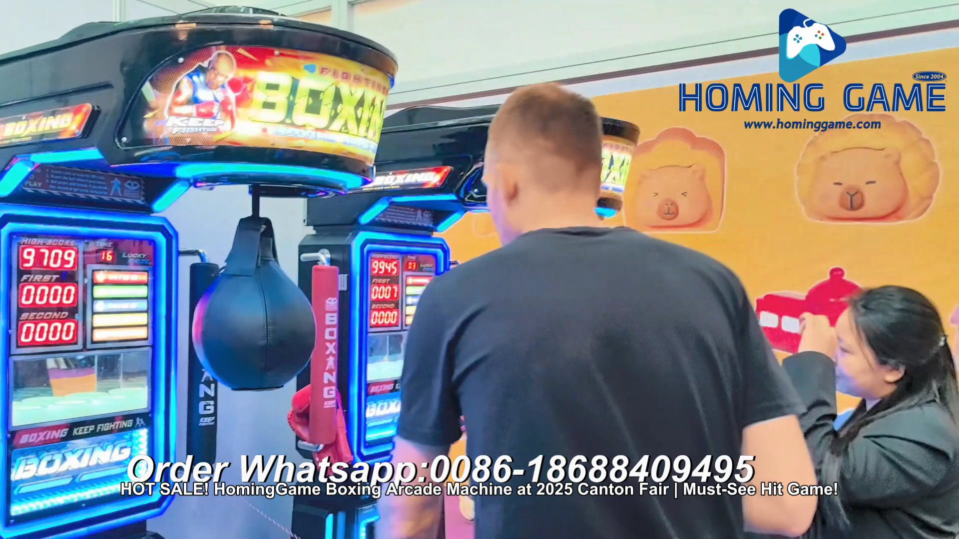 HOT SALE! HomingGame Boxing Arcade Machine at 2025 Canton Fair Must See Hit Game! #boxinggame