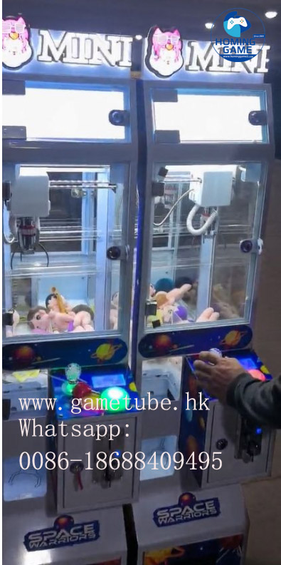 HomingGame Factory High-Profit Mini Claw Machine with Doll Candy Dispenser - Commercial Coin Operated Toy Catcher Crane Machine for Kids Amusement Center