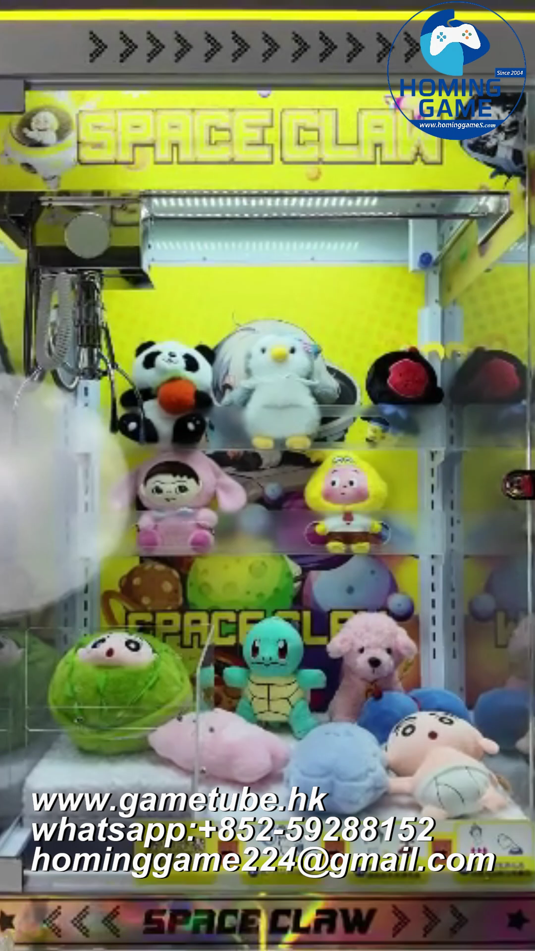HomingGame Factory Direct Commercial Claw Machine &ndash; High-Profit Arcade Prize Crane with Customizable LED & Smart Payment System
