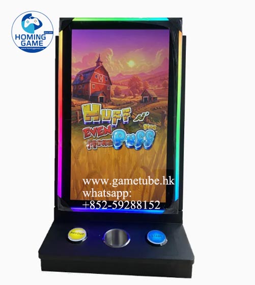 Premium Desktop Huff Puff Game Machine | 23.6" Touch Screen Metal Cabinet | HomingGame Factory