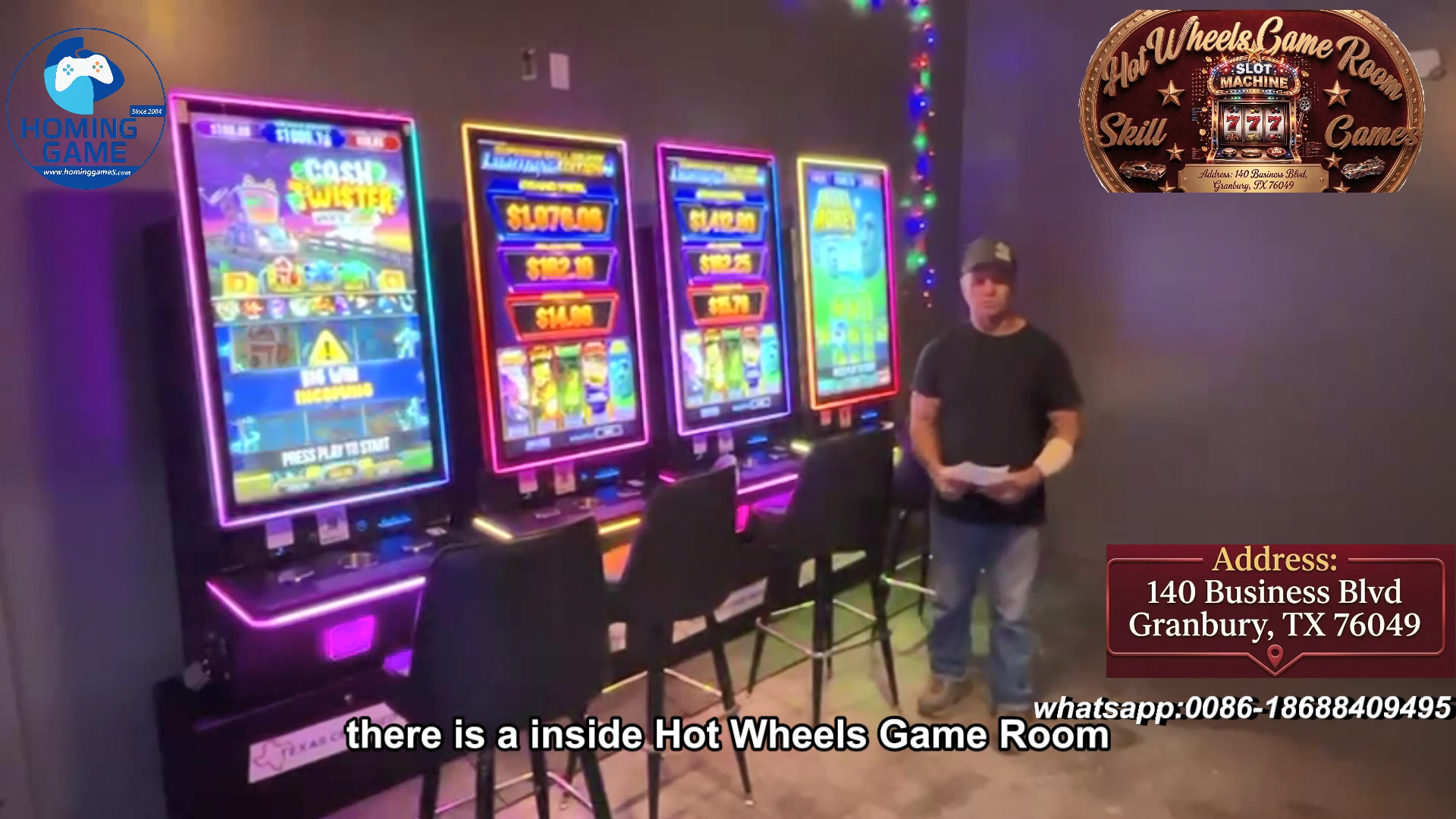 NEW OPENING: Granbury’s Hottest Gaming Destination is HERE!-HOT WHEELS GAME ROOM- All Skill Brand New 43 Inch Vertical Slot Table Game Machine