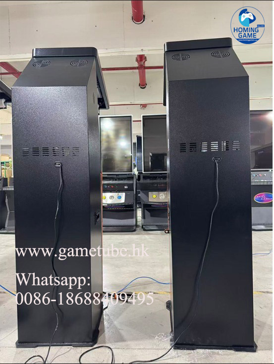 HomingGame Factory Ticket Redemption Terminal & Cashier Kiosk - Automated Arcade Ticket Eater & Cash Payout Machine with QR Scanner for FEC, Game Center, and Casino Management