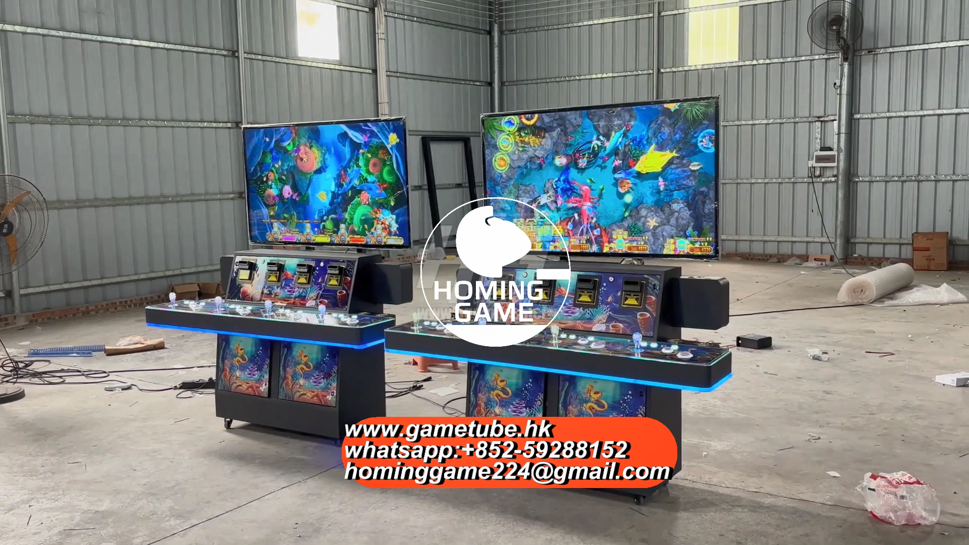 Wholesale Factory Price Luxurious 55-Inch 4 Players Stand Up Fish Table Game Machine - HomingGame