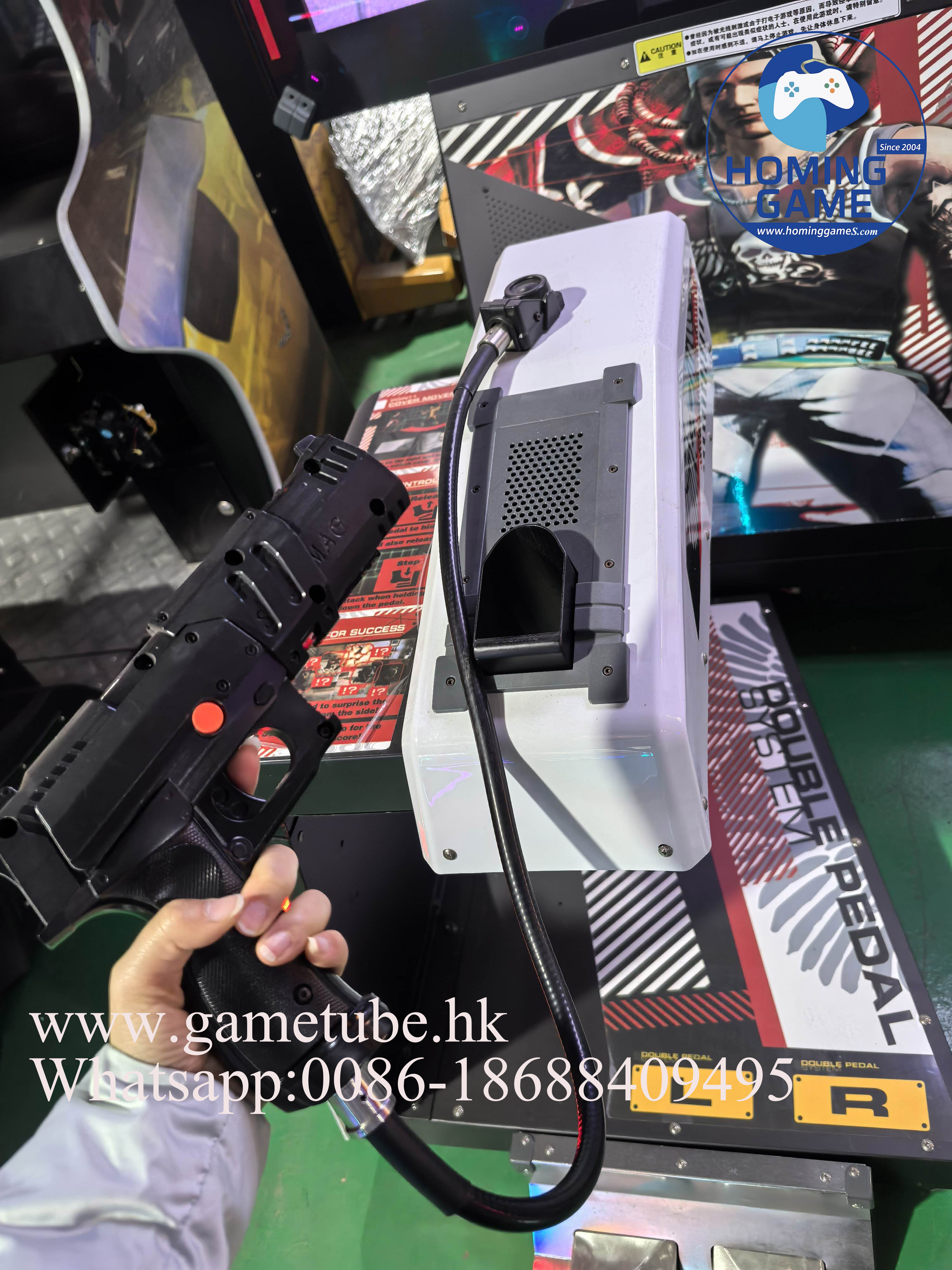 HomingGame Time Crisis 5 Deluxe Twin Player Gun Shooting Simulator Game Machine – Commercial Arcade Video Shooting Machine for Amusement Center