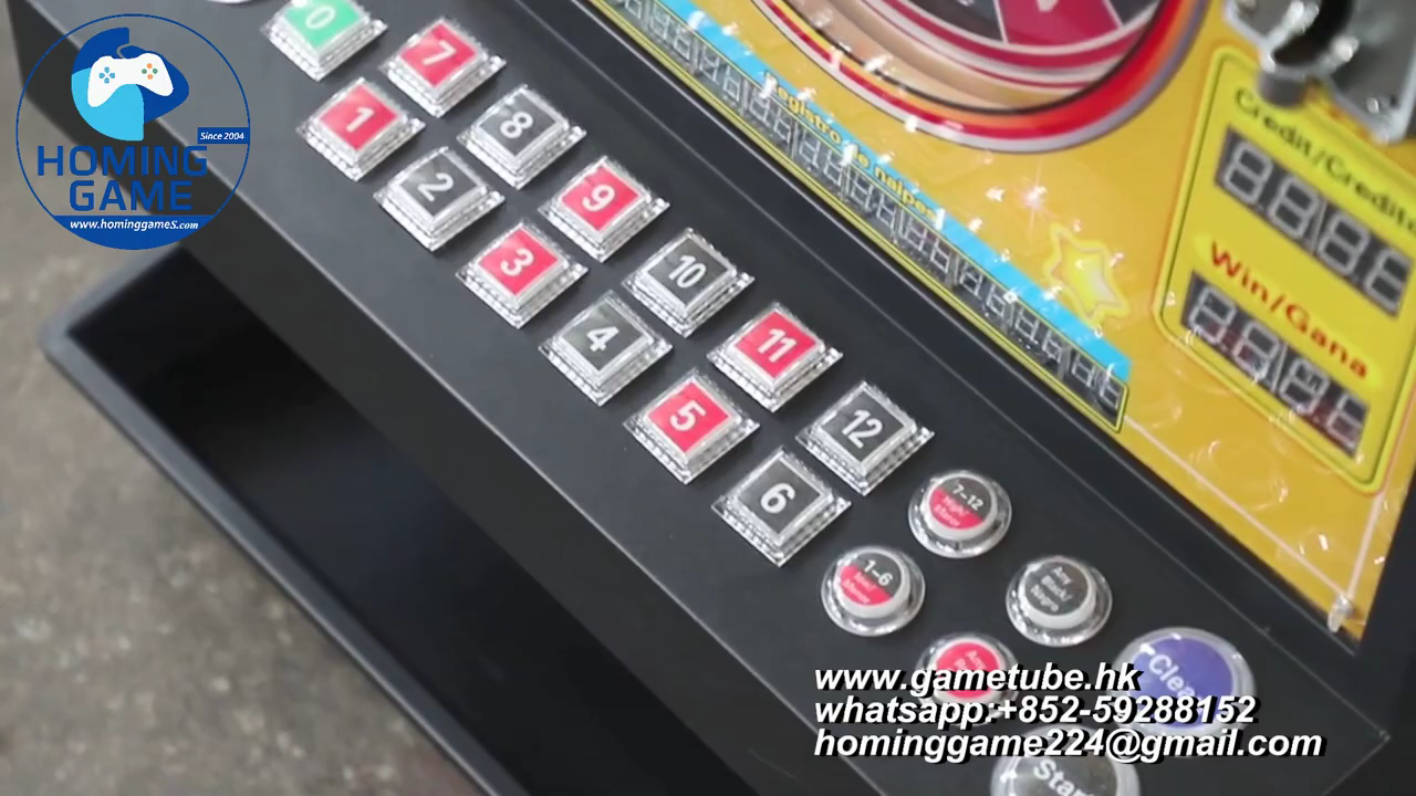HomingGame Factory Direct Sales Hasta X36 Roulette Betting Table Game Machine | High-Profit Multi-Player Electronic Roulette Arcade Cabinet with Bill Acceptor and Coin System