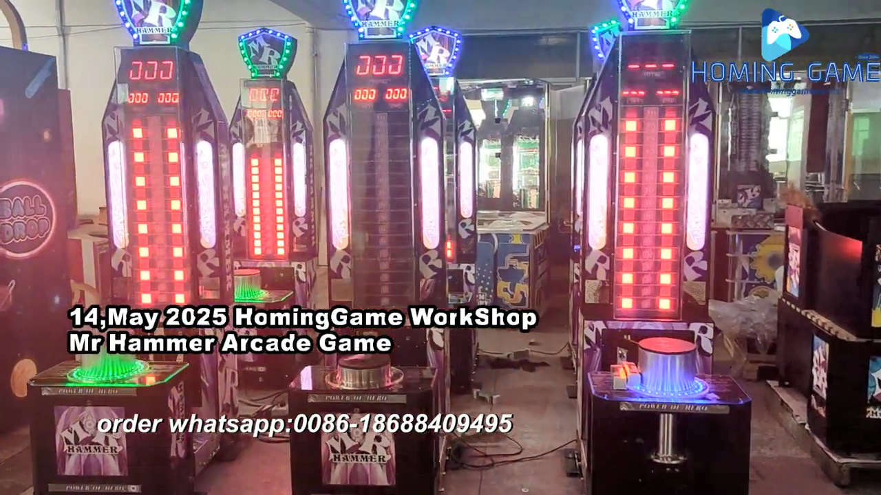 The Workshop of HomingGame Producing the Mr Hammer Arcade Game Machine Lottery Game Machine#arcade