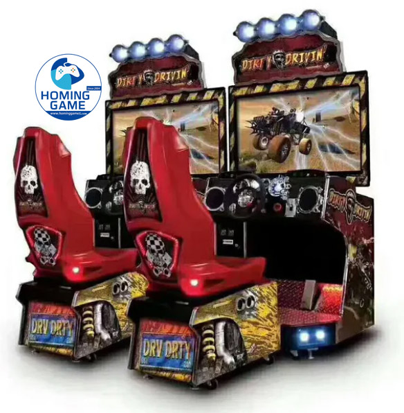 HomingGame Factory 42 Inch Dirty Drivin Racing Driving car Simulator Arcade Coin Operated Racing car game machine for Amusement Center