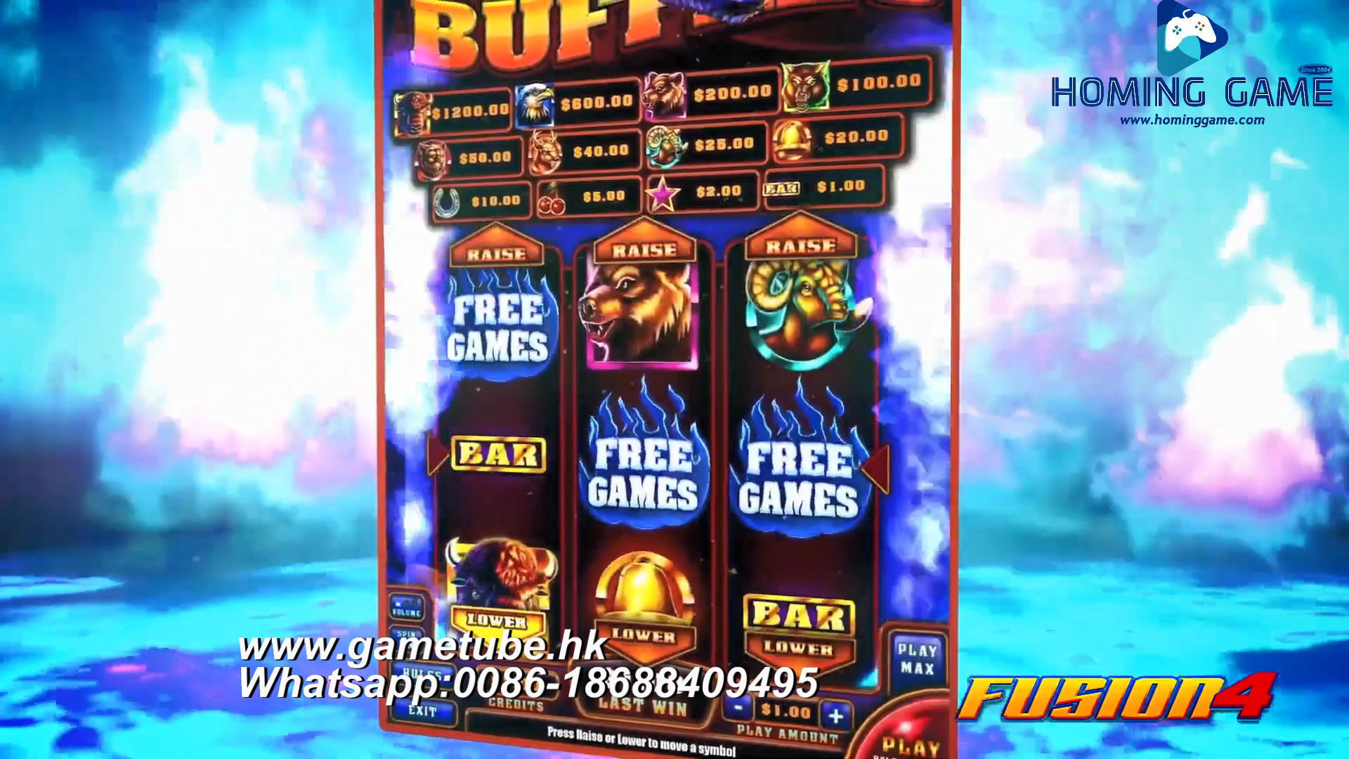 Original Skill Slot Game Fusion 4 Gameplay by HomingGame | Skill-Based Slot Machine Demo