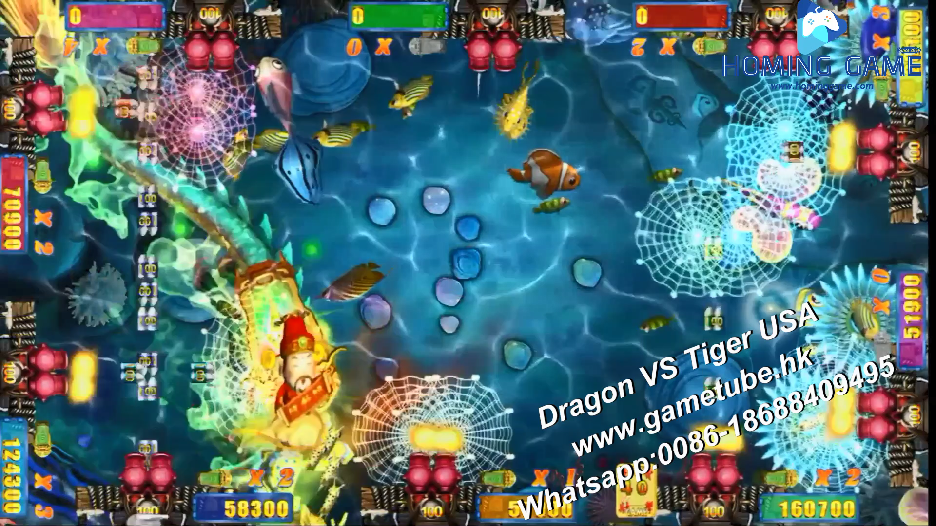 USA Hot Fishing Game Dragon VS Tiger USA fishing table game machine by HomingGame#fishinggamemachine