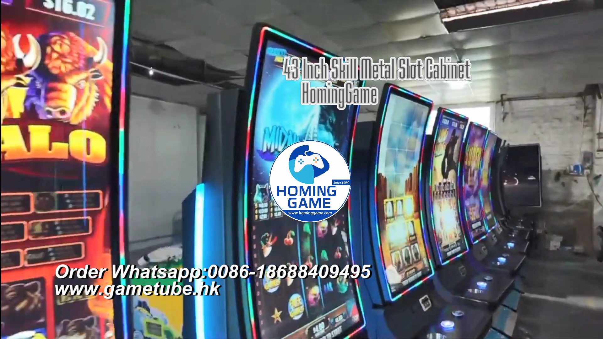 43 Inch Vertical Curved Skill Game Machine | Touch Screen Gambling Arcade Machine by HomingGame with Mutha Goose Accouting System