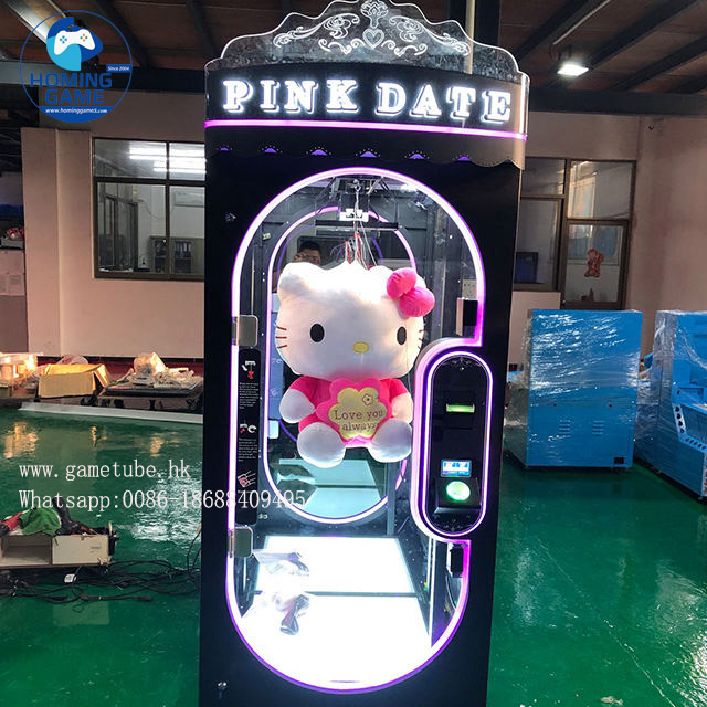 HomingGame Barber Cut Prize Game Machine - High Profit "Cut the Rope" String Cut Prize Game Machine for Arcade & FEC - New Arrival Pink Date Cut 2 Prize Game Machine