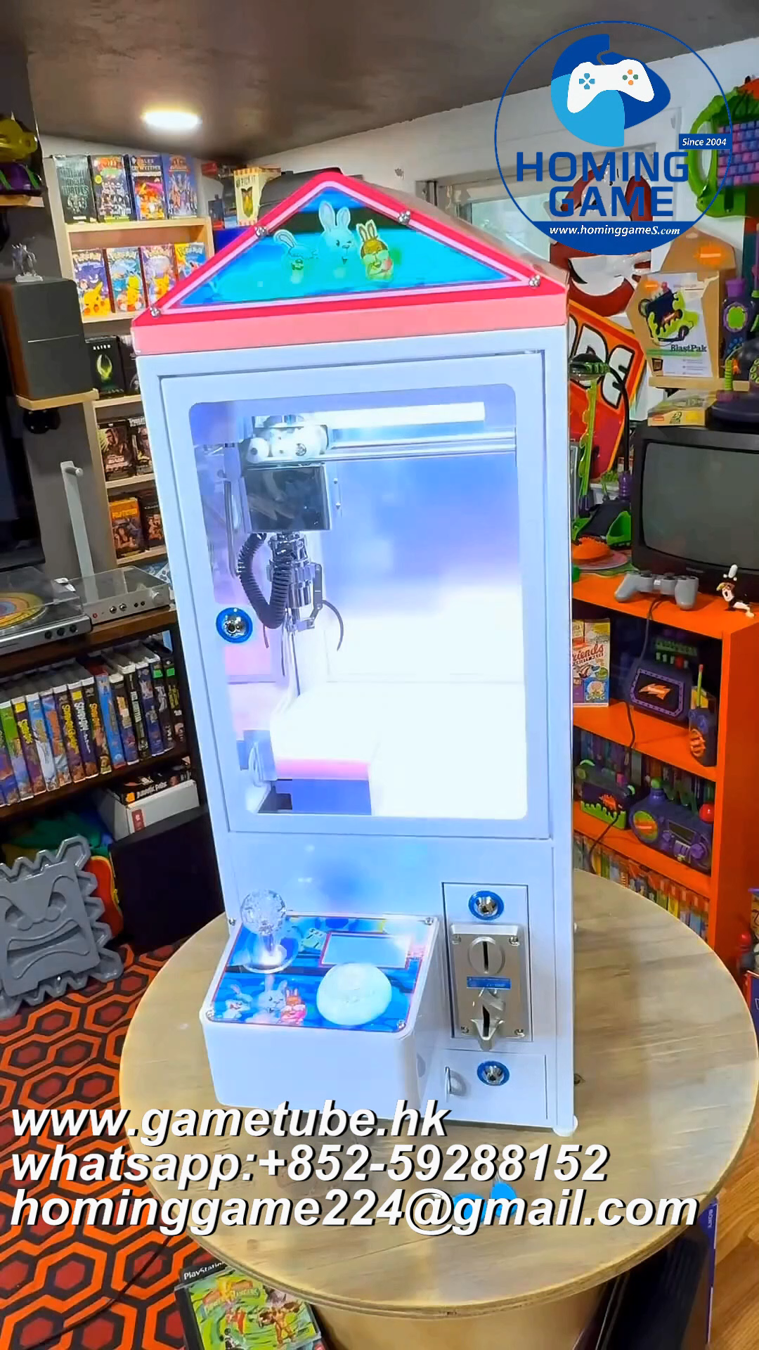 2026 USA Hot Sale Coin Operated Desktop Mini Claw Machine &ndash; Compact Arcade Prize Catcher & Candy Vending Machine for Commercial & Home Use | HomingGame