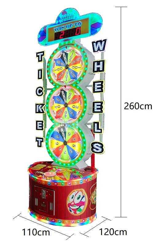 FEC game center Hot Ticket Wheels Lottery Redemption arcade game machine by HomingGame