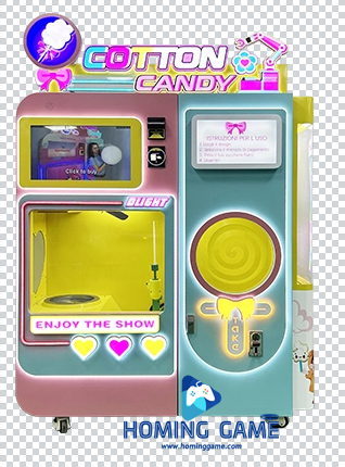 Factory Direct DIY Colorful Sweet Cotton Candy Prize Vending Machine | HomingGame Arcade Supplier