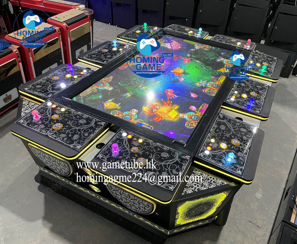 86-98 Inch Ultra-Large 10-Player Fish Hunting Table | Ocean King 3 Plus Skill Fishing Table Game Machine | HomingGame Factory Direct Wholesale