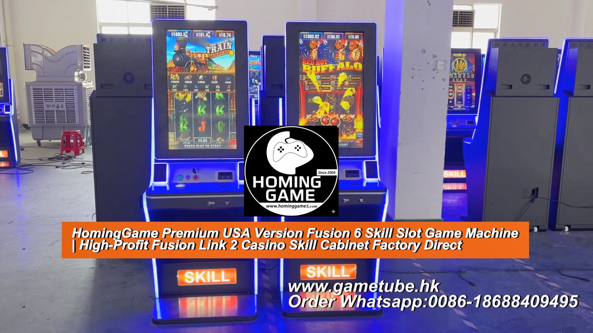 HomingGame Premium USA Version Fusion 6 Skill Slot Game Machine | High-Profit Fusion Link 2 Casino Skill Cabinet Factory Direct|43 inch curve Slot Table Game Machine