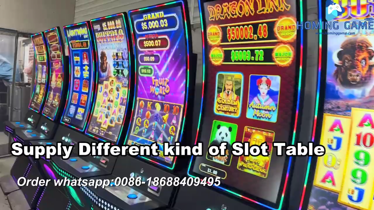 Supply Different Kinds of Skill Vertical Slot Table Arcade Game Machine 32 inch Slot and 43 inch Curve slot table gaming machine by Gaming Expert HomingGame