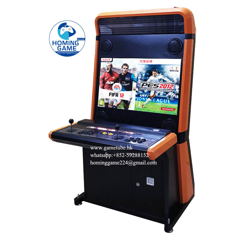 HomingGame Professional 32 Inch Fighting Arcade Machine – Coin Operated 2-Player Retro Video Game Cabinet for Commercial Venues