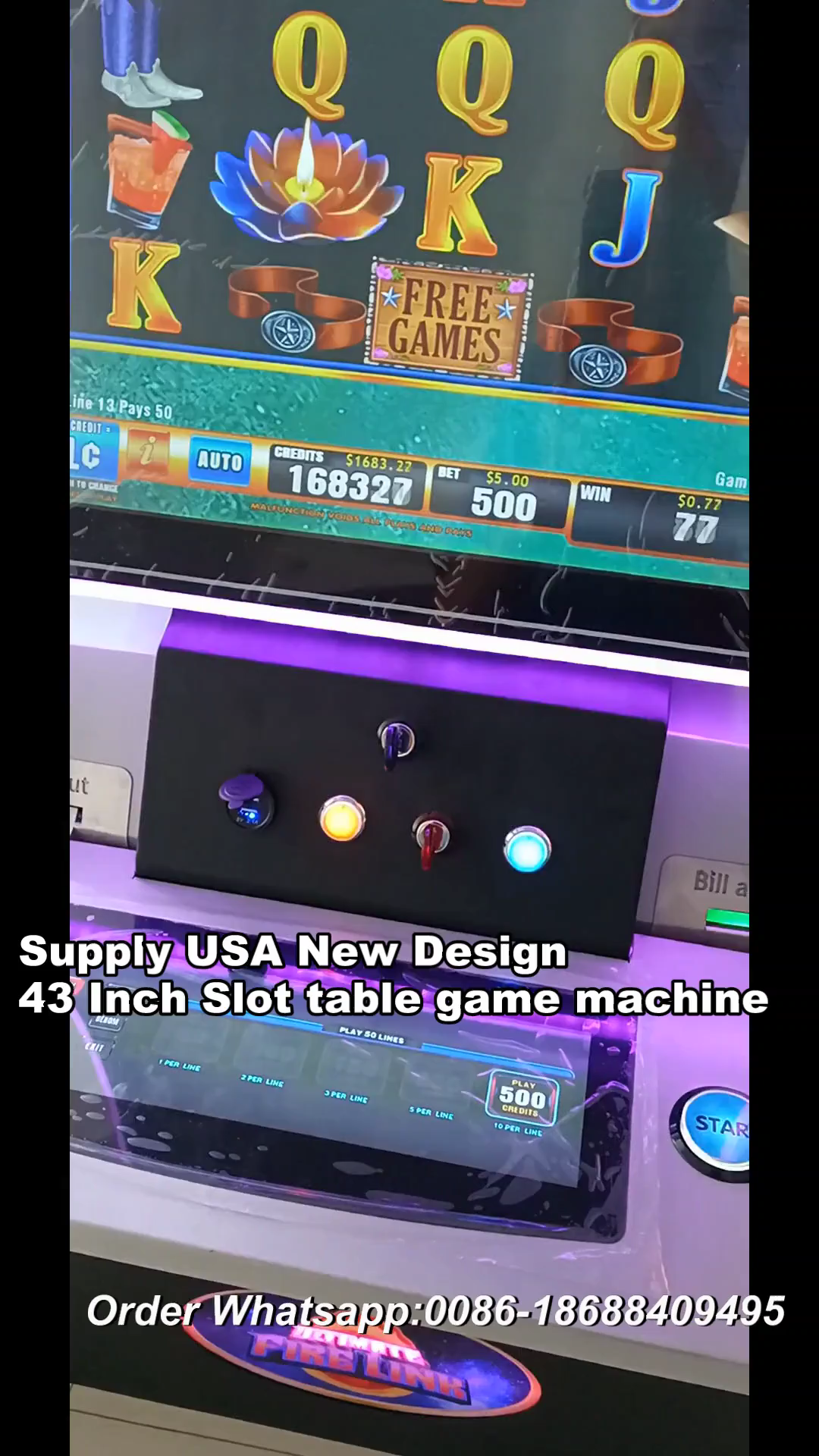 Supply USA 2025 New Design 43 Inch Curve Touch Screen Slot Table Arcade Game Machine #casino #arcade