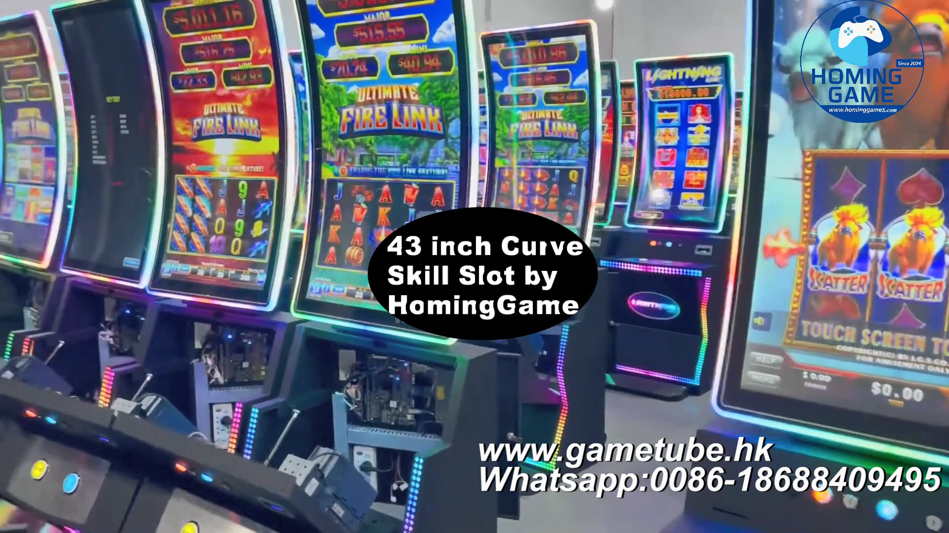 HomingGame Luxury 43 Inch Curved Slot Table Game Machine – Professional 43