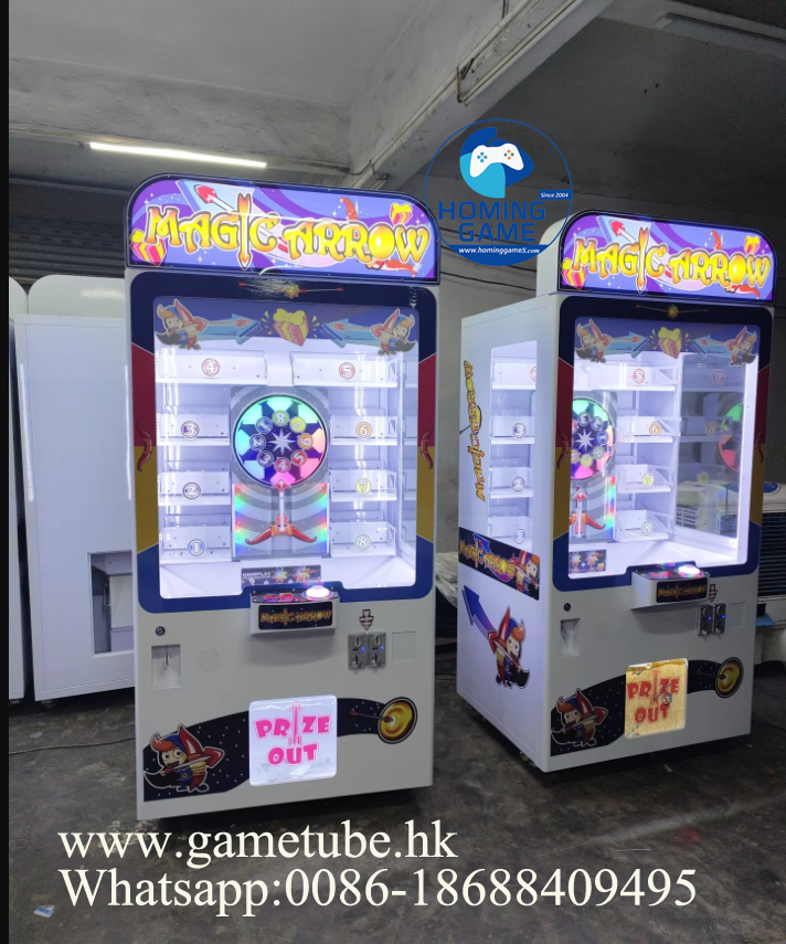 HomingGame Factory Coin-Operated Toy Vending Machine – Magic Arrow Arcade Prize Machine (US/EU Plug, CE Certified)