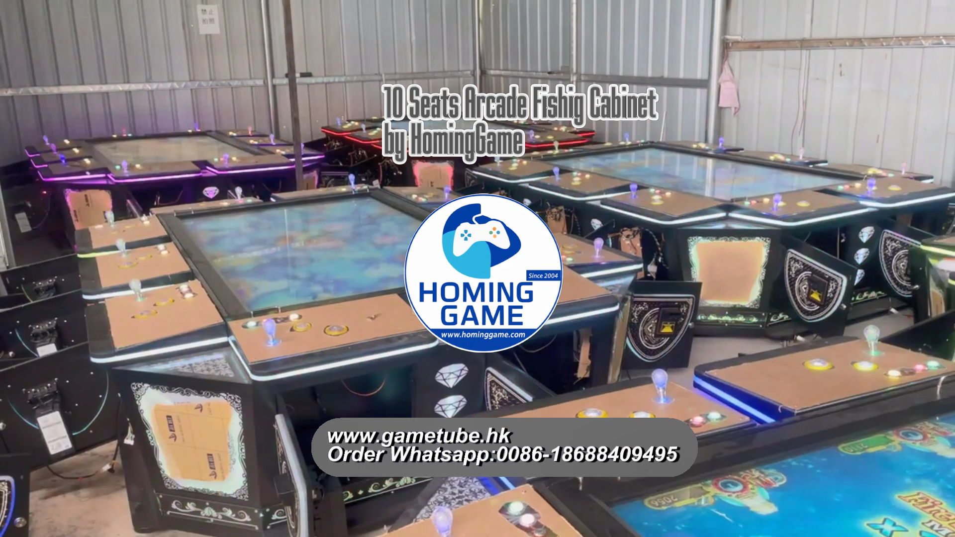 10 Seats Luxurious 86-Inch Arcade Fish Cabinet | 10 Players 86 Inch Screen Fish Game Machine