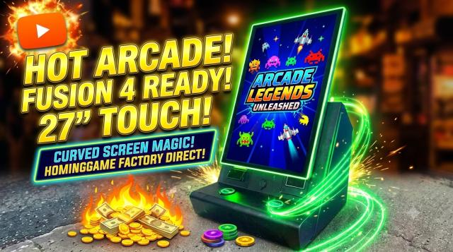27-Inch USA Market Skill Slot Machine | Premium Arcade Gaming Cabinet | HomingGame Factory Direct Wholesale