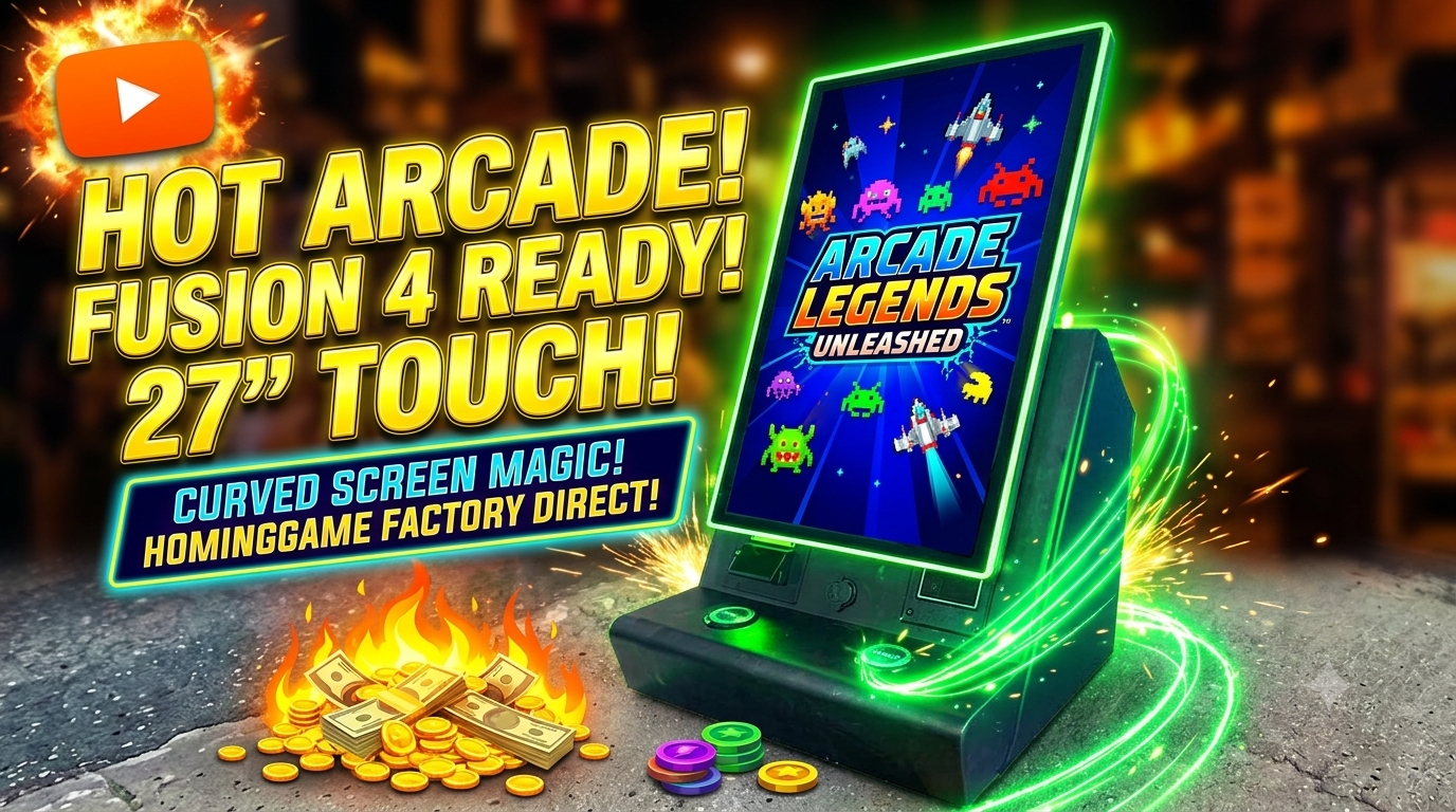 27-Inch USA Market Skill Slot Machine | Premium Arcade Gaming Cabinet | HomingGame Factory Direct Wholesale