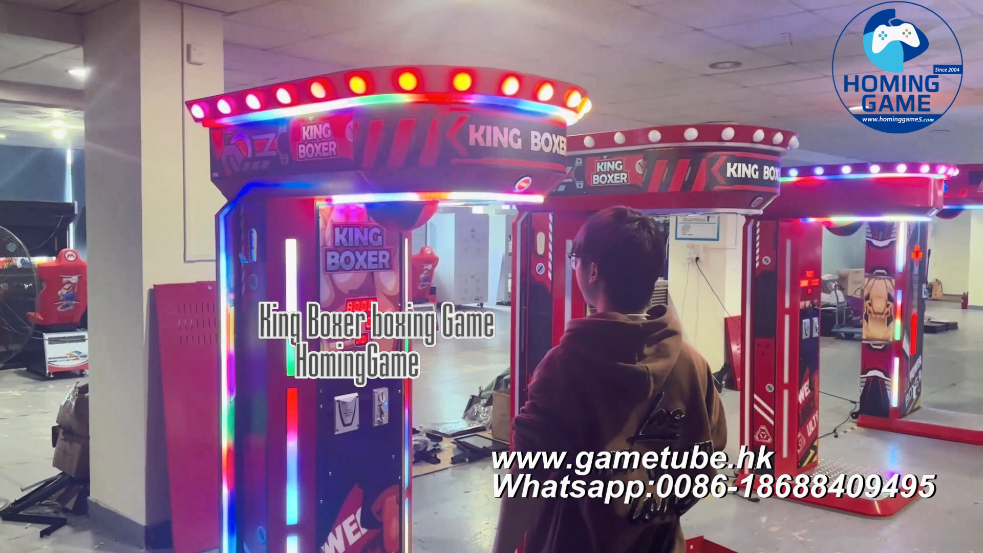 Commercial Coin Operated King Boxer Punch Bag Arcade Game Machine | High-Profit Strength Tester Boxing Machine | Factory Direct by HomingGame