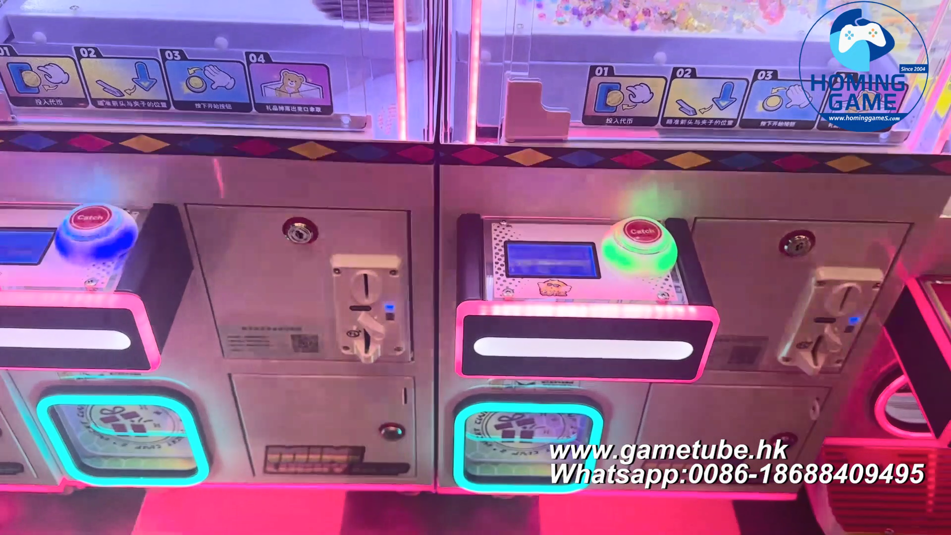 Mini Lucky Clip Prize Game Machine - Premium Arcade Clip Prize Game Machine by HomingGame Factory